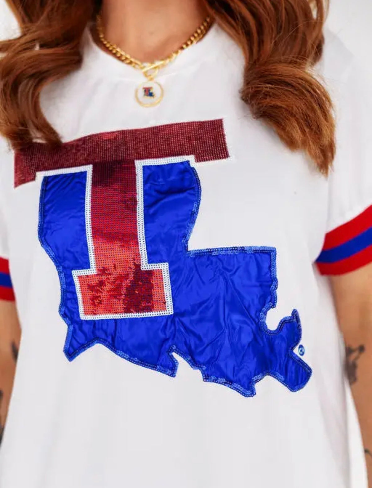 Louisiana Tech Sparkle Tee