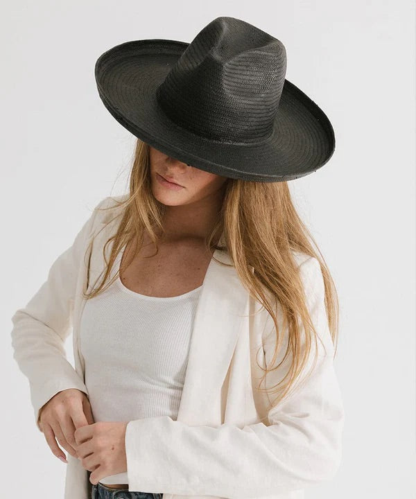 GiGi Pip- Black Penny Fedora