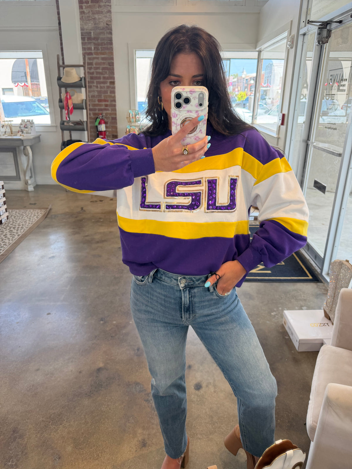 Mille LSU Sweatshirt by Mary Square
