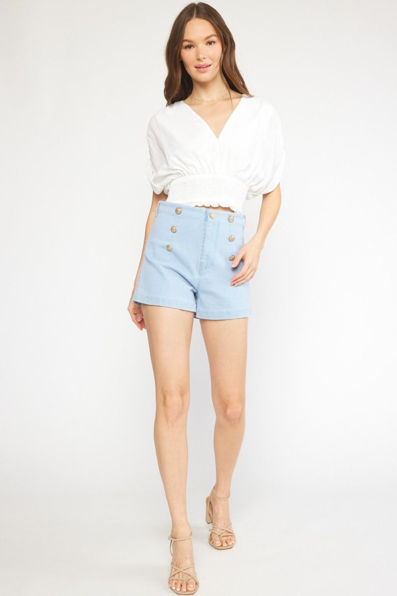 Light Blue Sailor Shorts