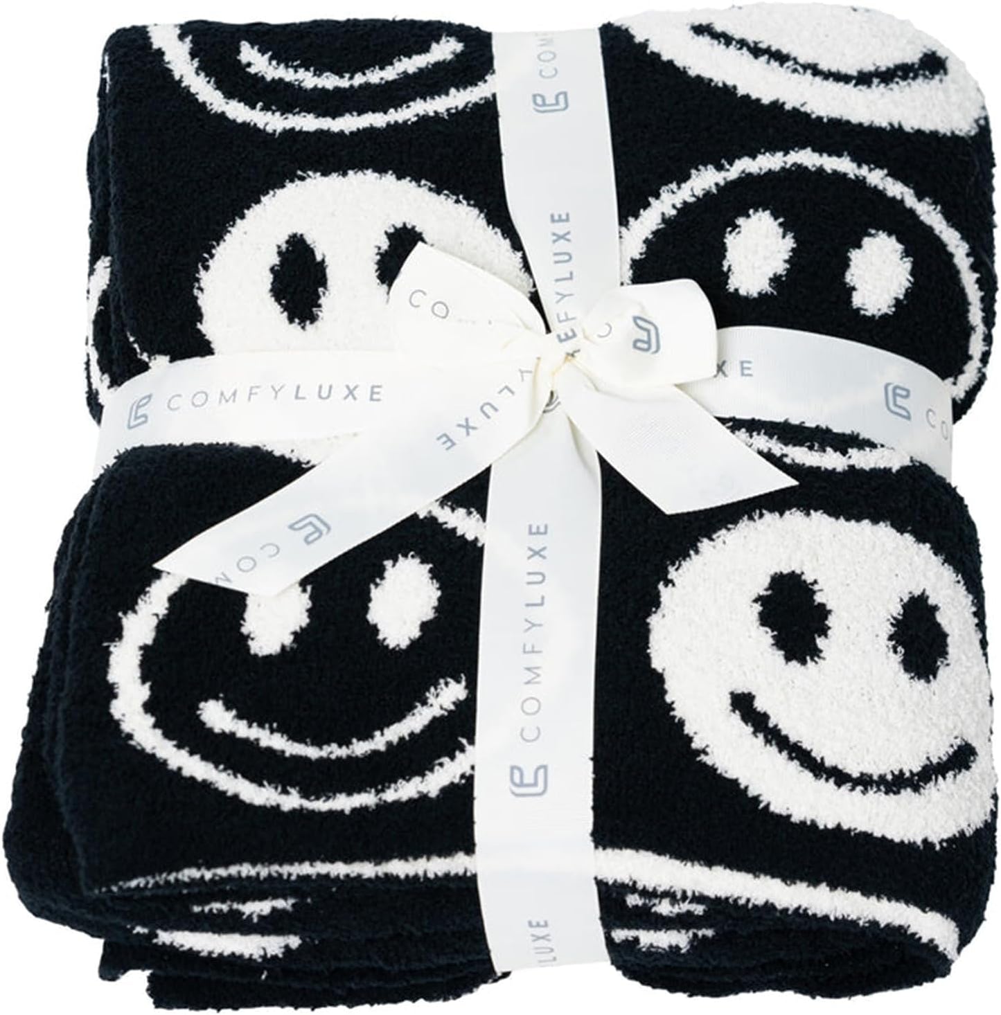 Comfy Smiley Blanket- 2 Colors