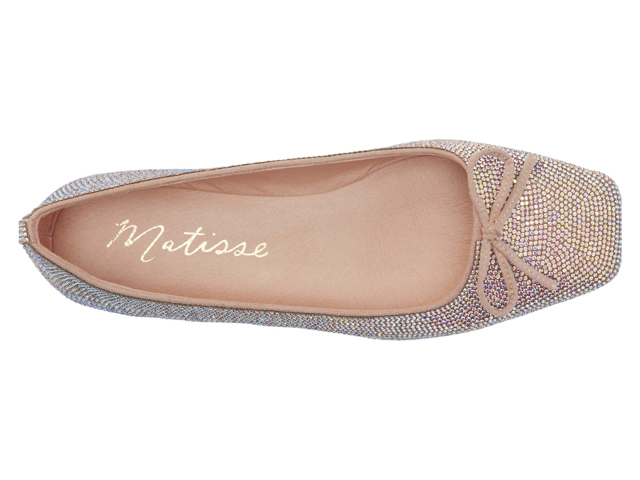 Roxy Clear Rhinestone Ballet Flats