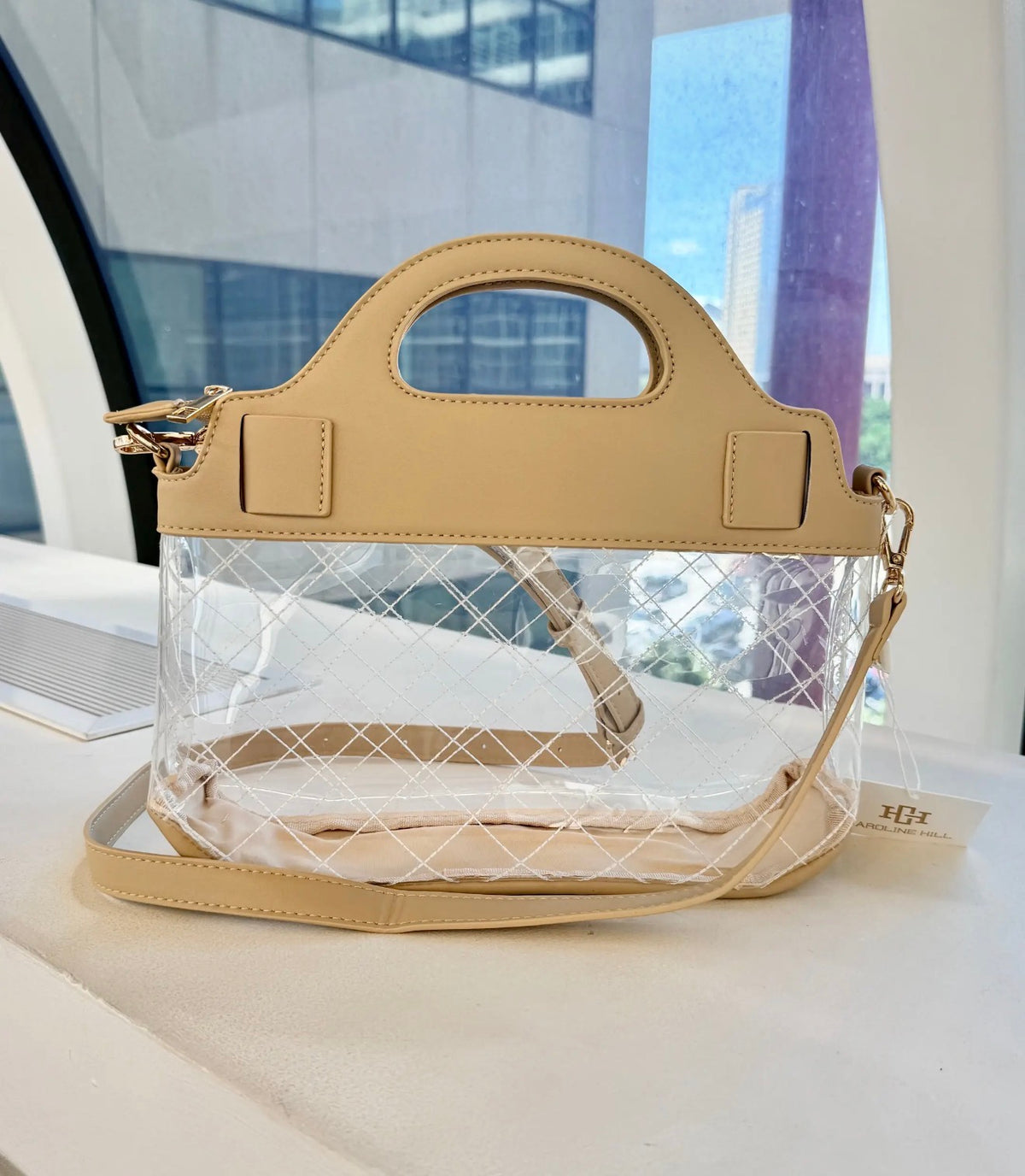 Ivy Clear Stadium Bag~Nude