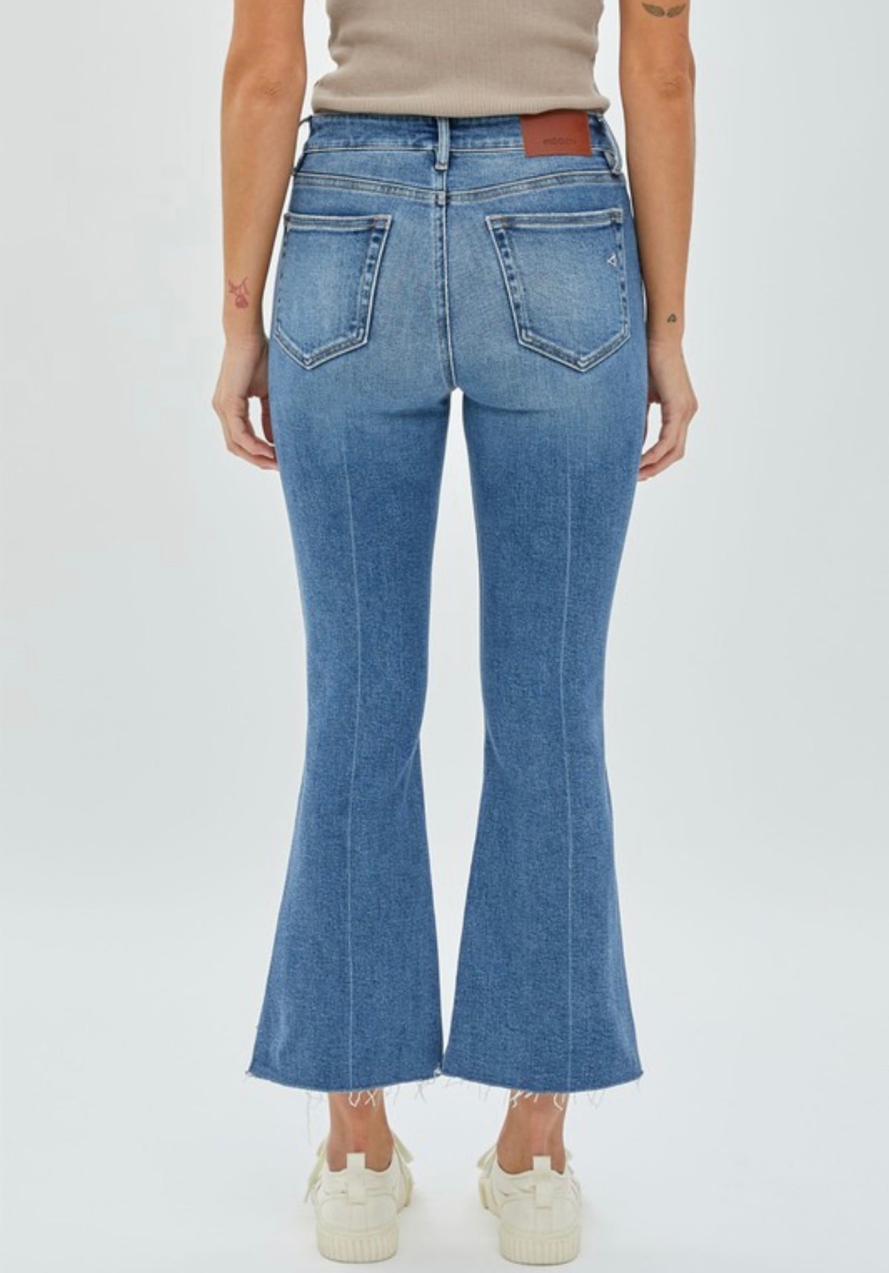 Hidden Happi Crop Flare Jeans- Vintage