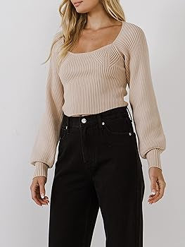 Beige Knitted Top- Endless Rose