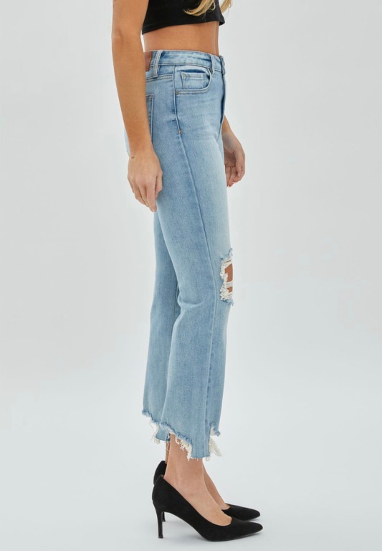 Hidden Happi High Waist Basic Cropped Flare Jeans