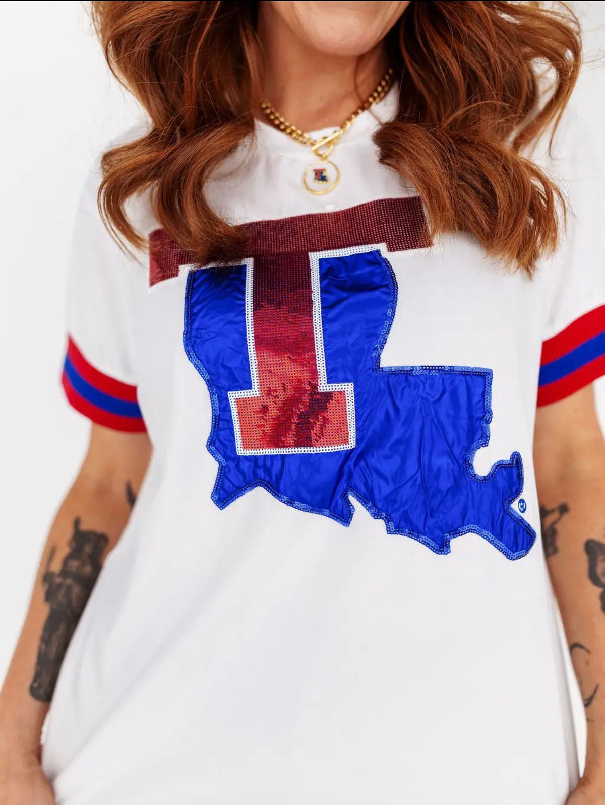 Louisiana Tech Sparkle Tee