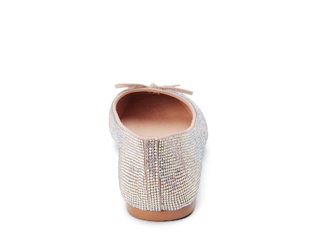 Roxy Clear Rhinestone Ballet Flats