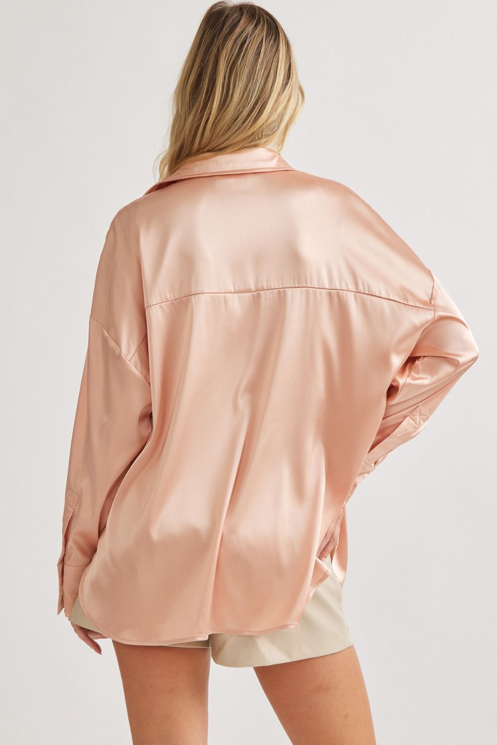 Apricot Silk Blouse