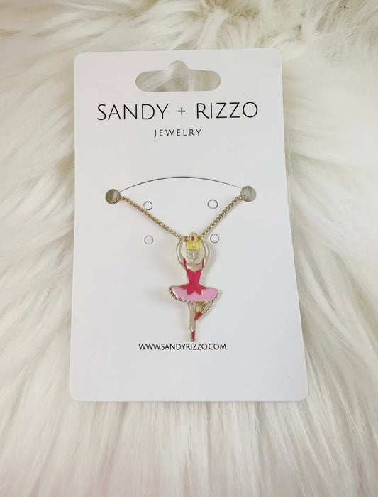 Enamel Ballerina Necklace