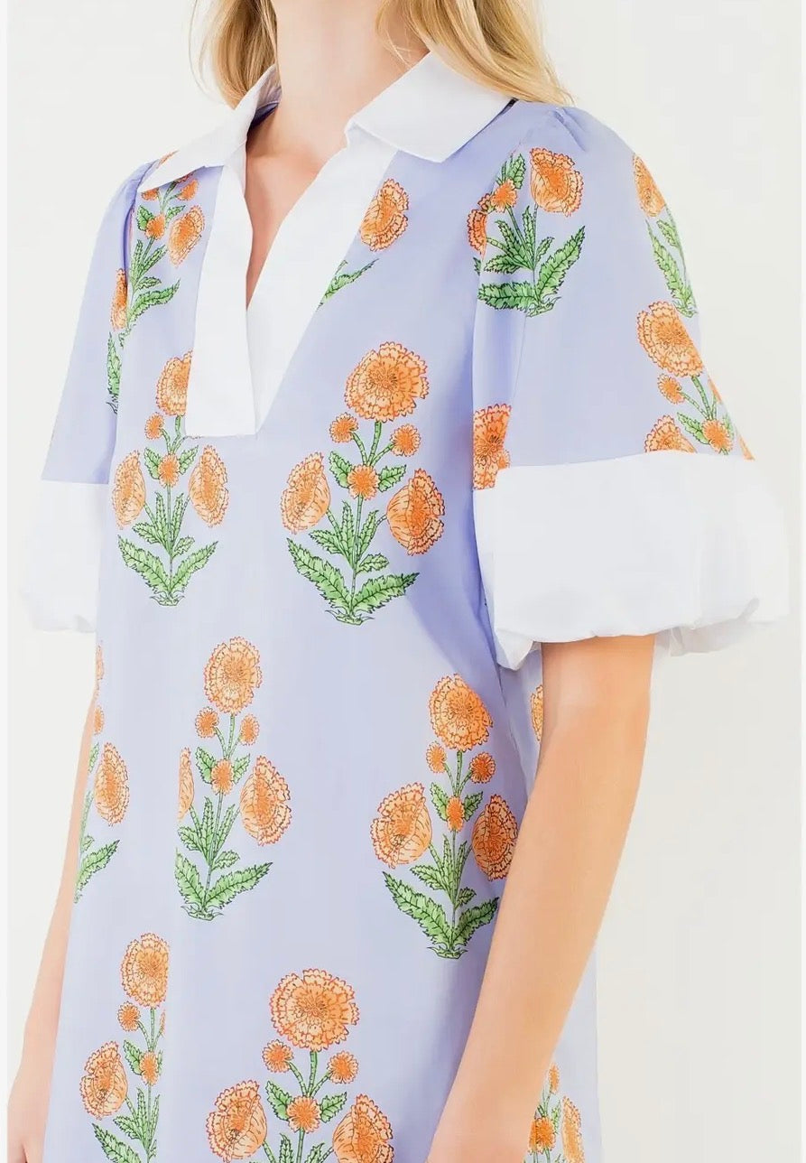 Brunch & Mimosa’s Puff Sleeve Mini Dress