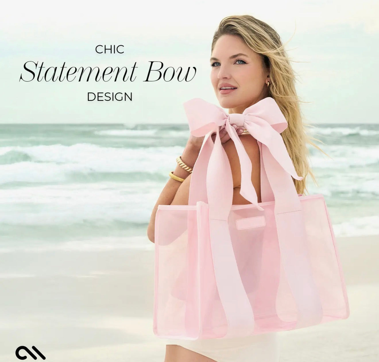 Ballet Pink Bow Jelly Tote Bag Case~Mate