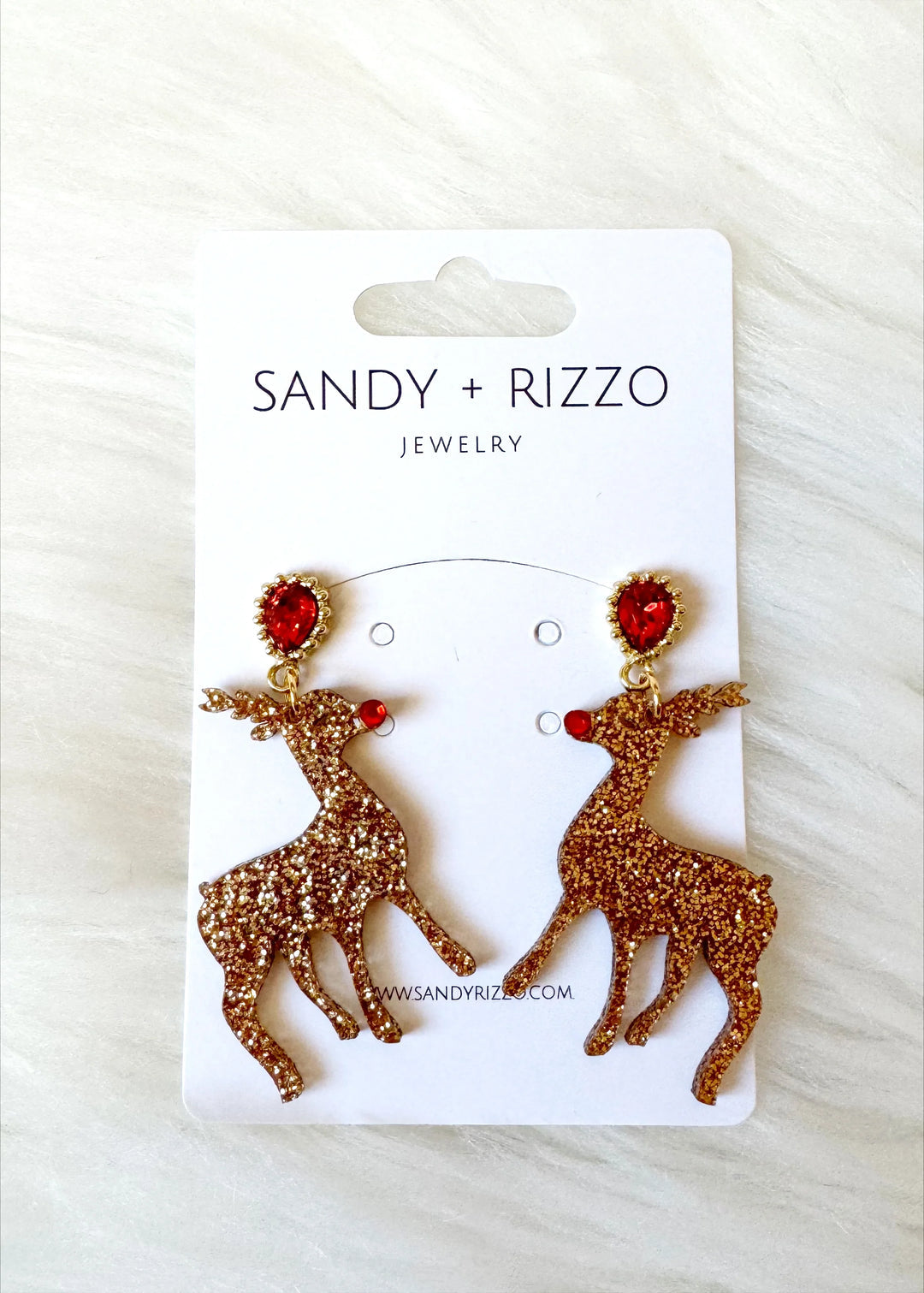 Rudolph Sparkle Dangle Earrings