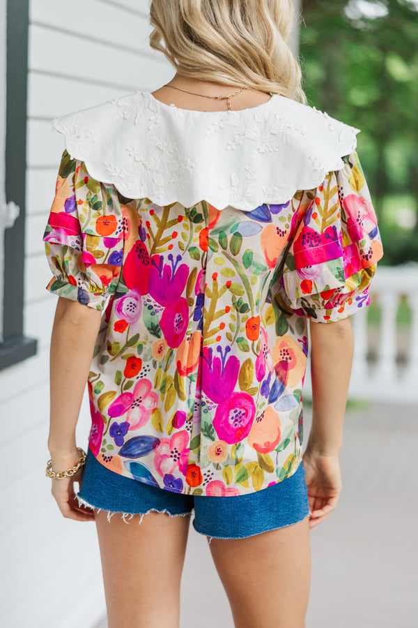 Beyond the Horizon Floral Blouse