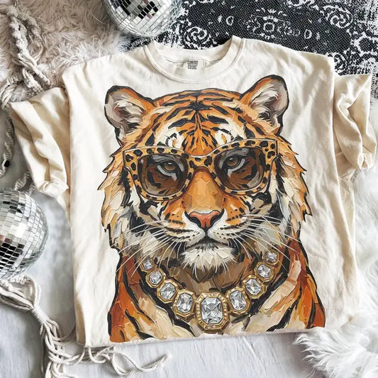Glam Tiger Tee ￼