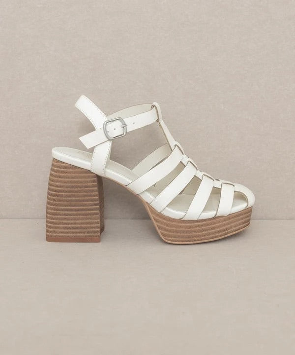 Hailee Gladiator Platform Heel