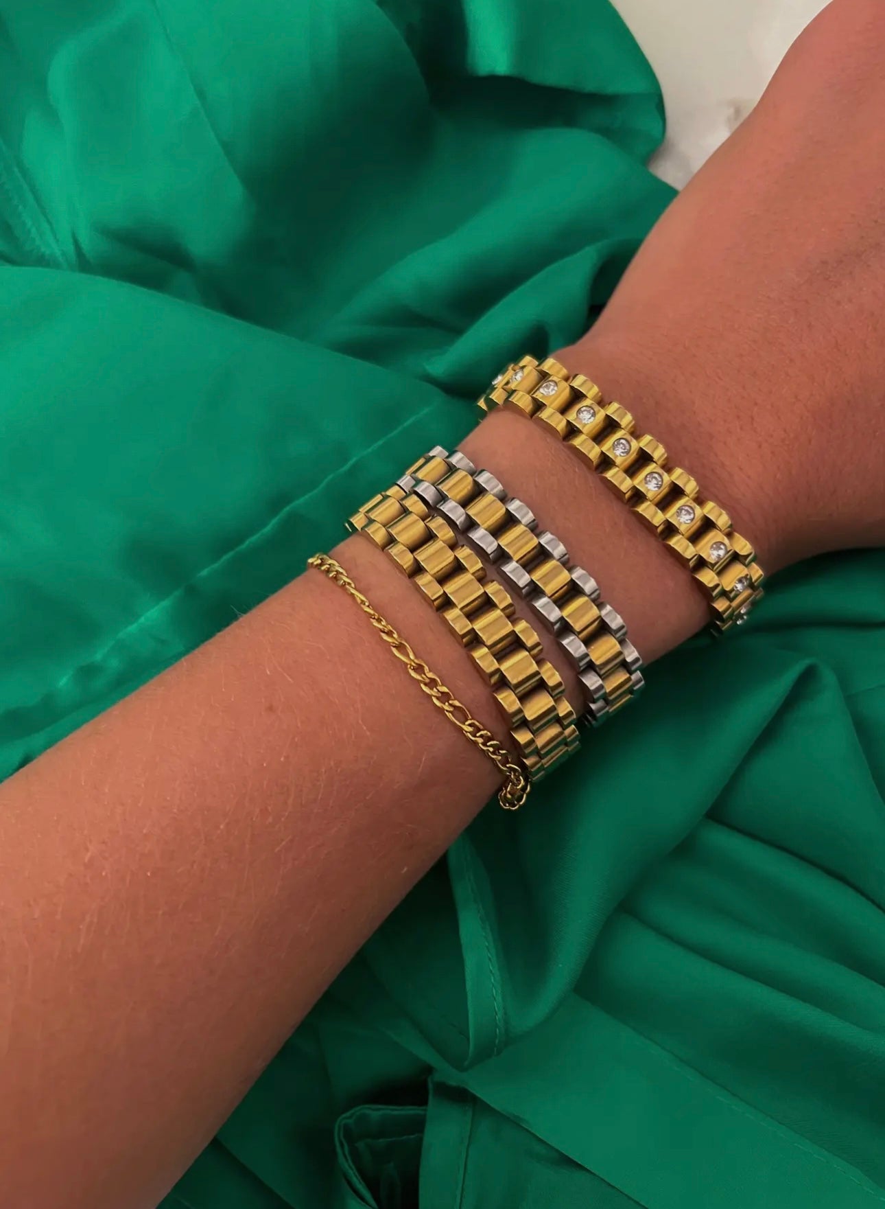 CHAIN WATCH BAND BRACELET GOLD