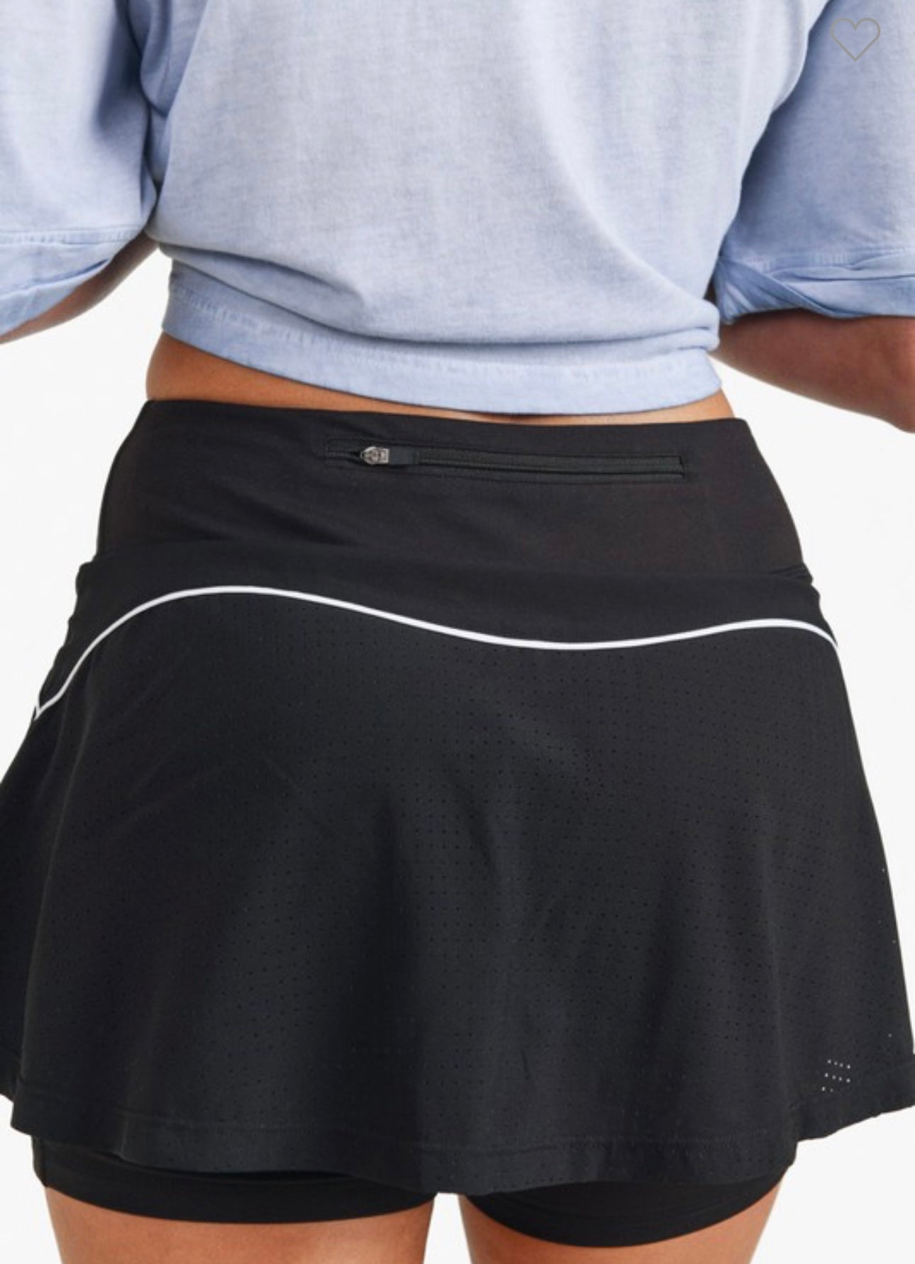 Mono B black Wavelength Skort