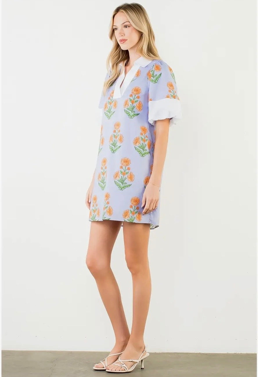 Brunch & Mimosa’s Puff Sleeve Mini Dress