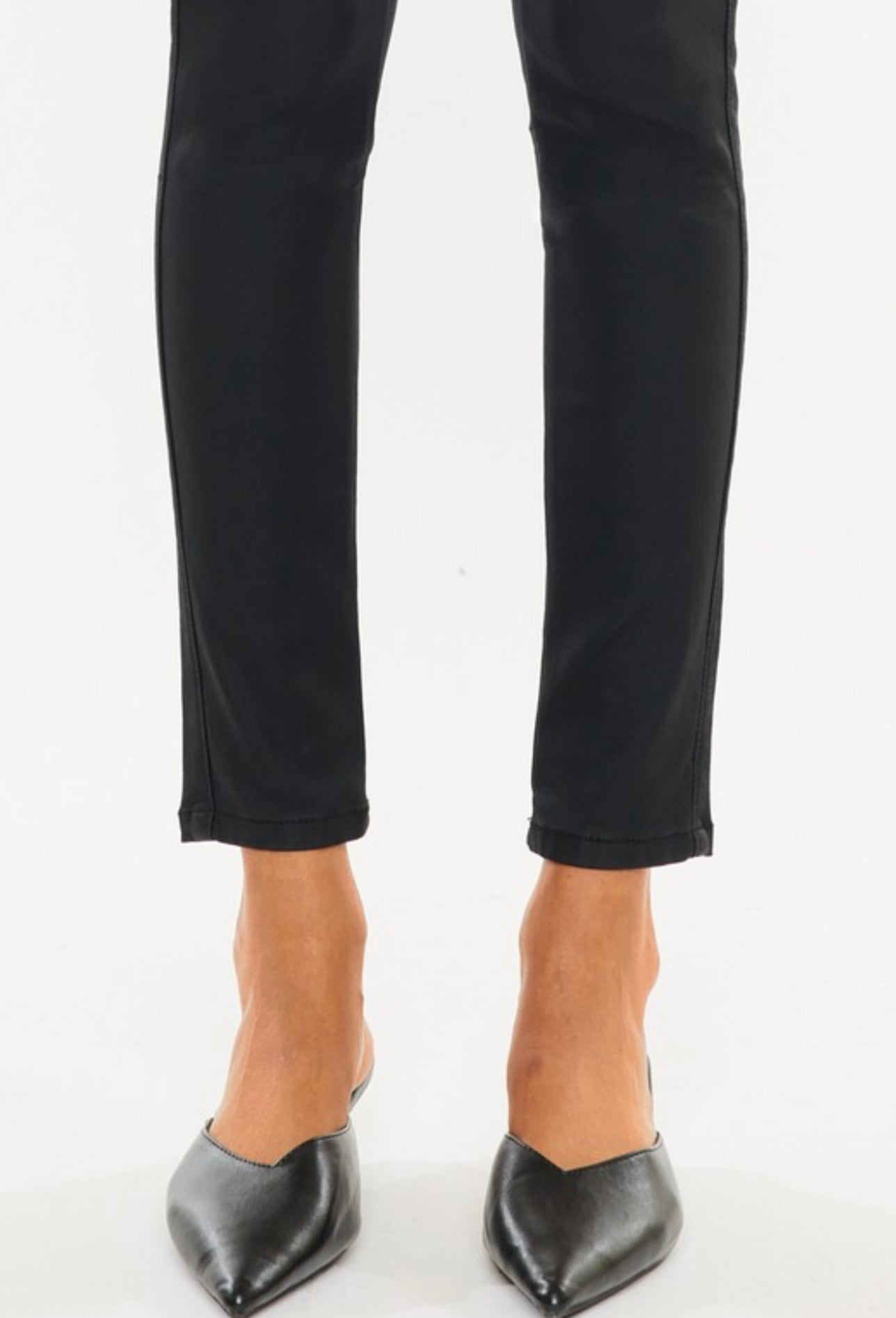 KanCan Black Coated Ankle Skinny Jeans