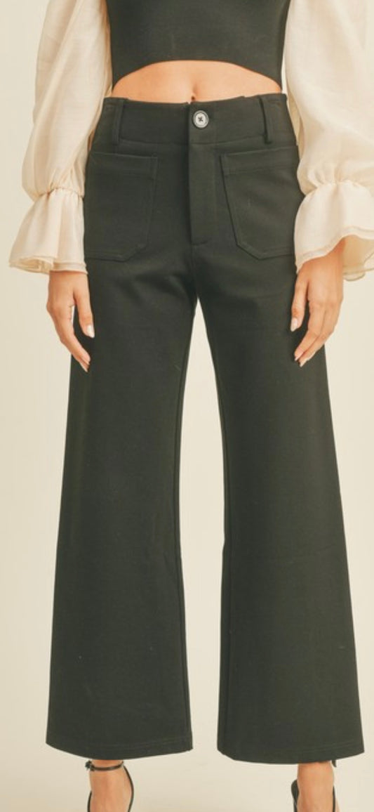 Miou Muse Stretch Fabric Front Pocket Pants