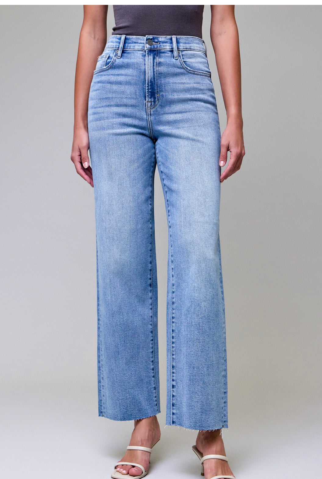 Hidden Medium/Light Logan High Waist Dad Jeans