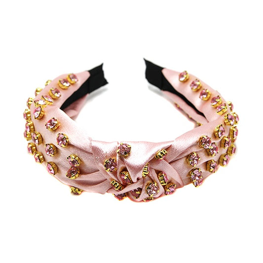 Satin Rhinestone Headbands