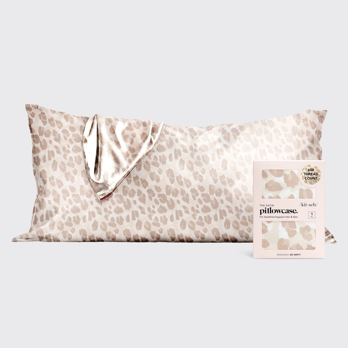 Kit*sch King Satin Pillowcase- Leopard