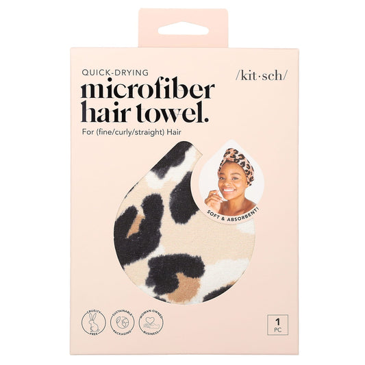 Kit*sch Leopard Microfiber Hair Towel