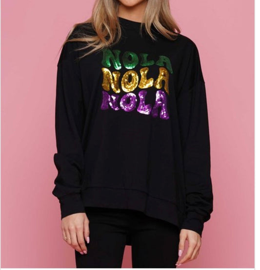 Nola Nola Nola Sparkly Long Sleeve