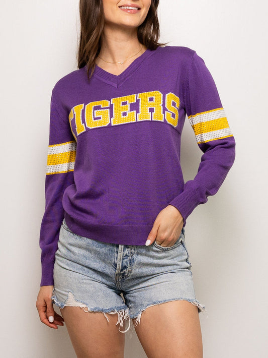 Tiger Fan Sweater-Sparkle City