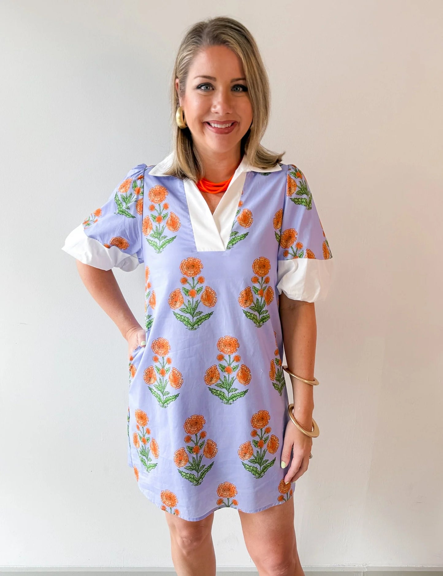 Brunch & Mimosa’s Puff Sleeve Mini Dress