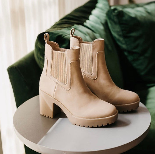 Good Day Nubuck Natural Booties