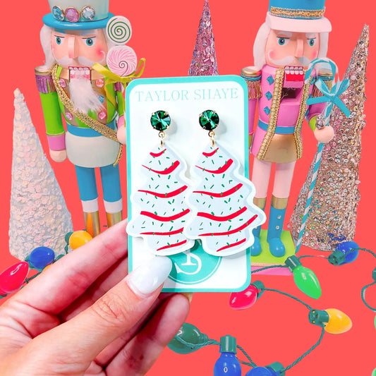 Little Debbie Tree Earrings