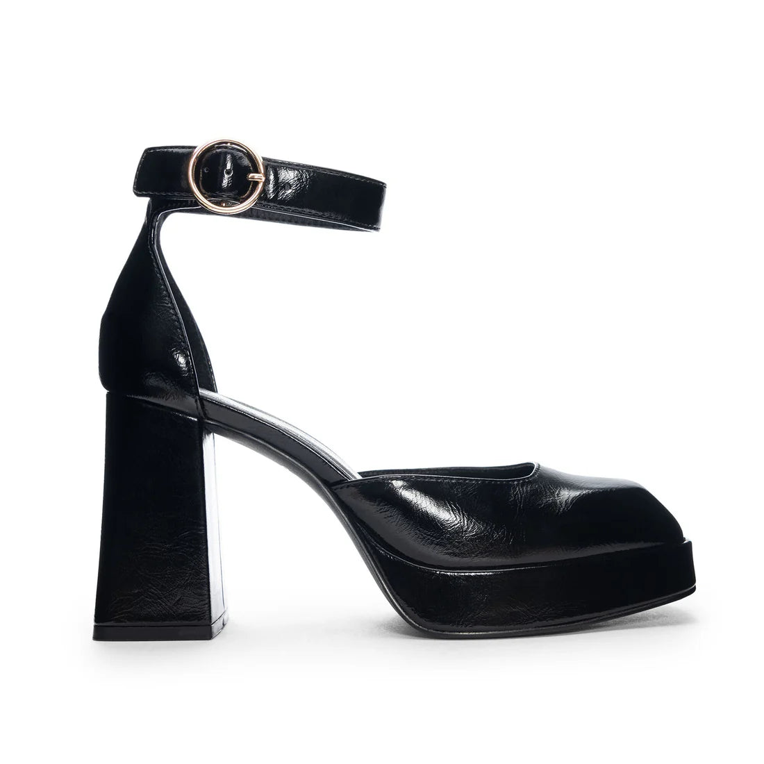 Oaklen Patent Black Heels