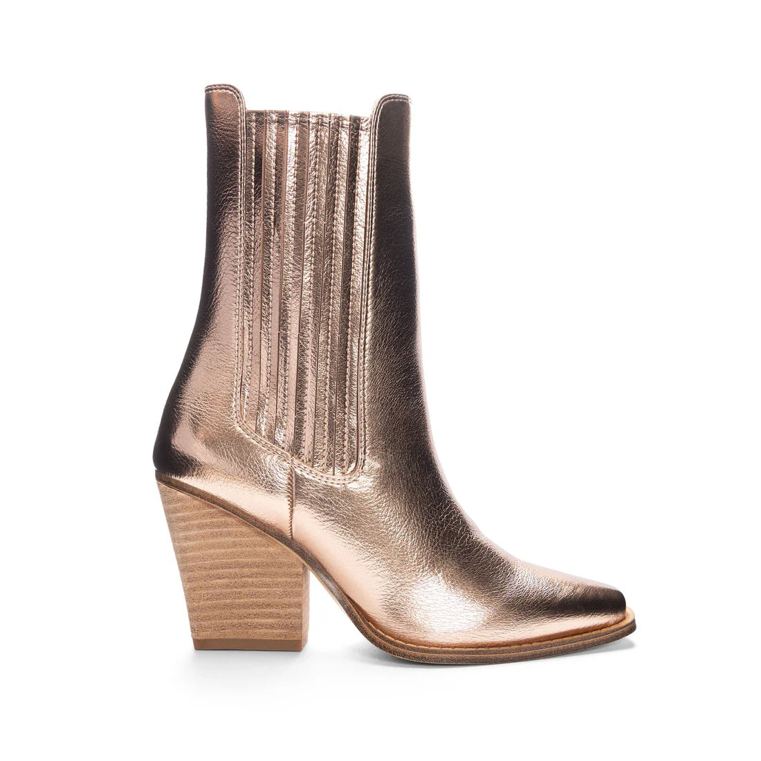 Cali Metallic Copper Booties