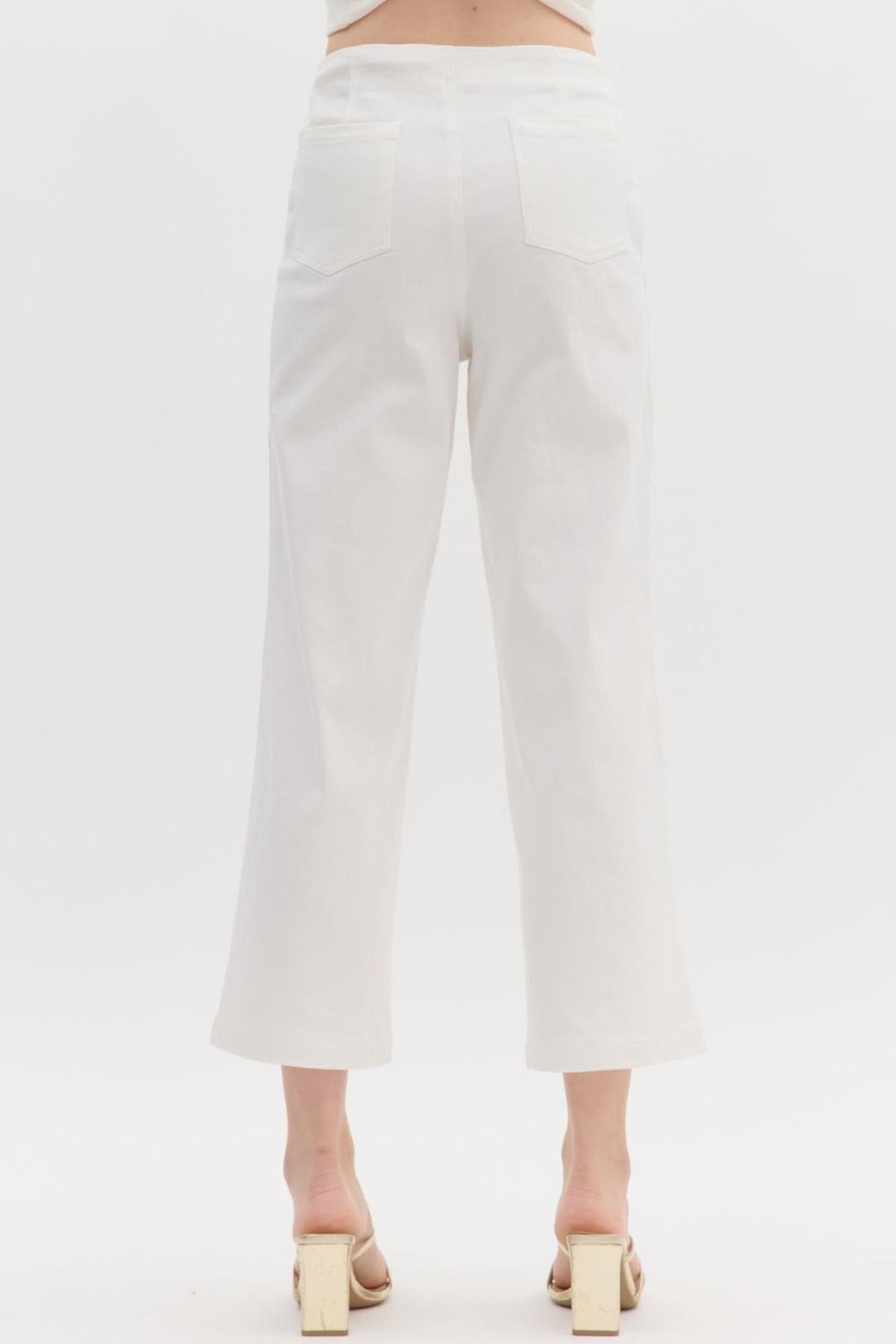 Sassy In White Denim Jeans