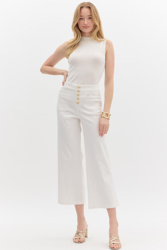 Sassy In White Denim Jeans