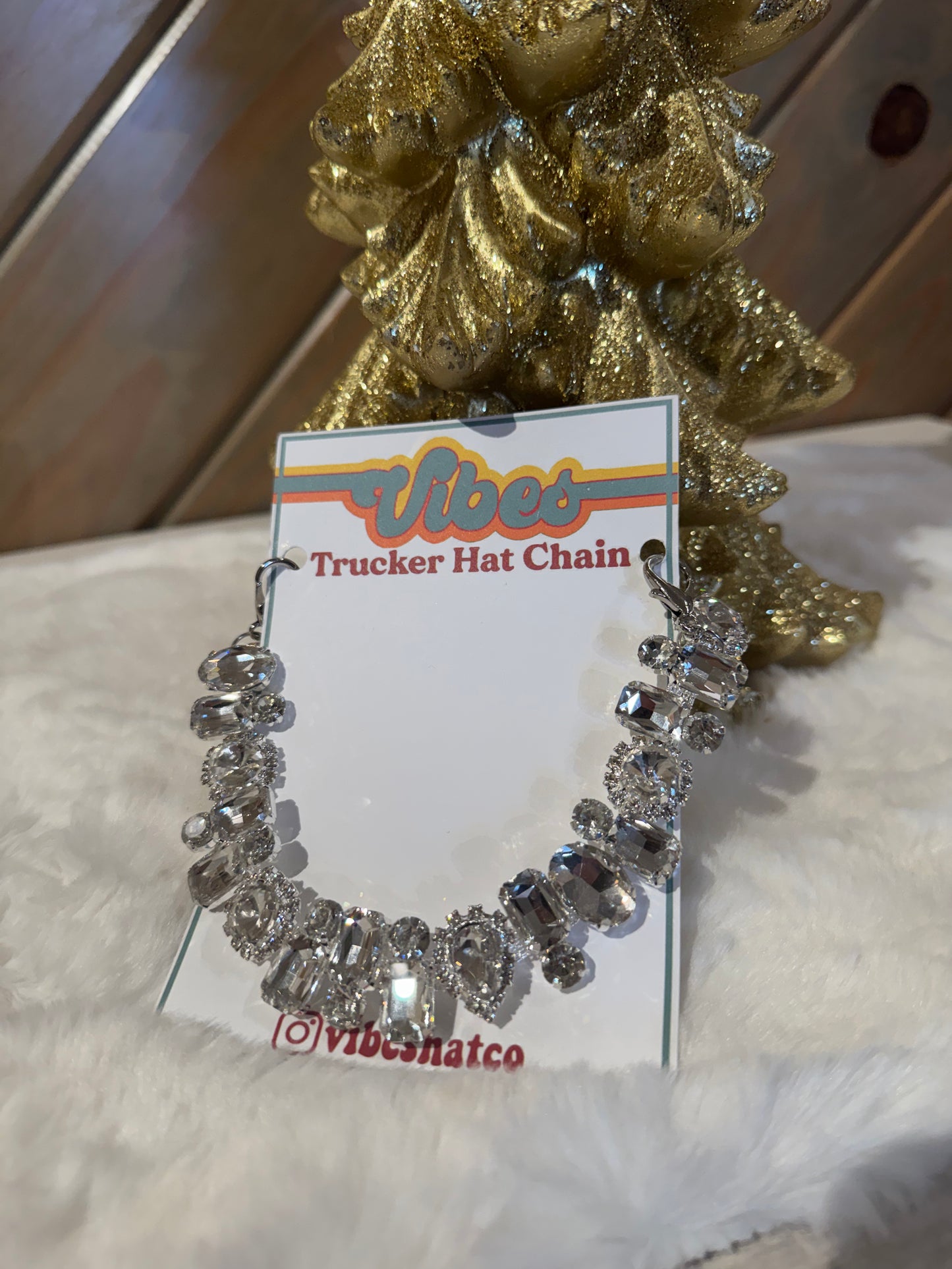 Jumbo Rhinestone Cap Chain