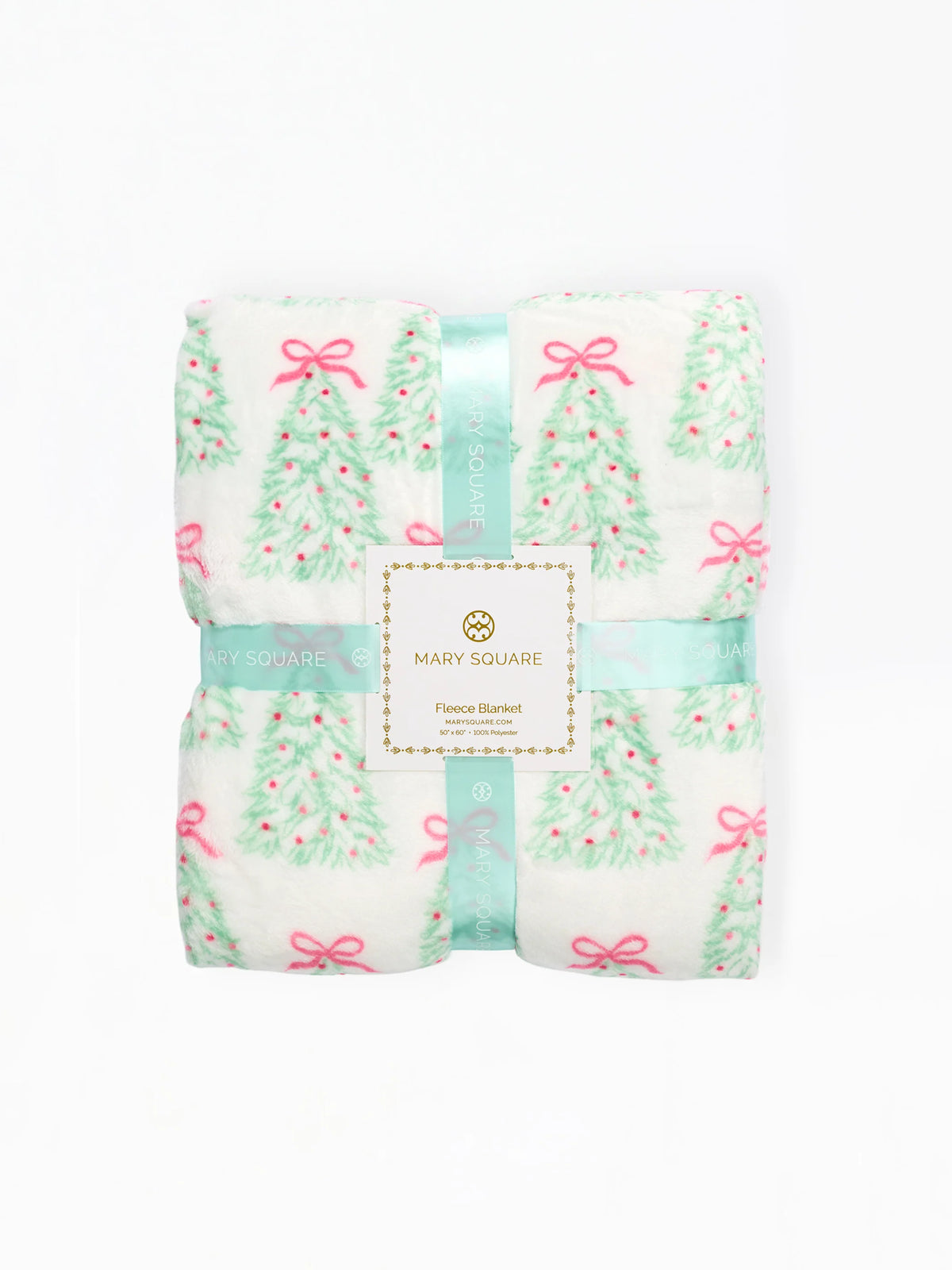 Mary Square Rosy Woodlands Fleece Blanket